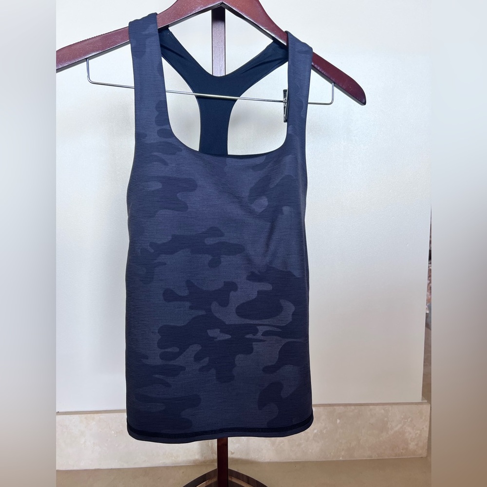 Sweaty Betty soft black Camouflage Tank Top